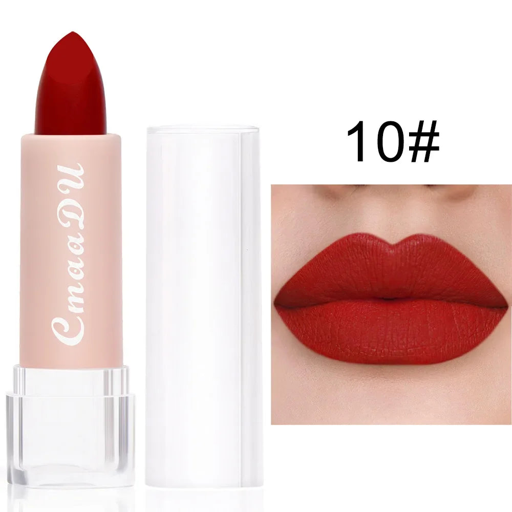 1PC Matte Nude Lipstick Long Lasting waterproof