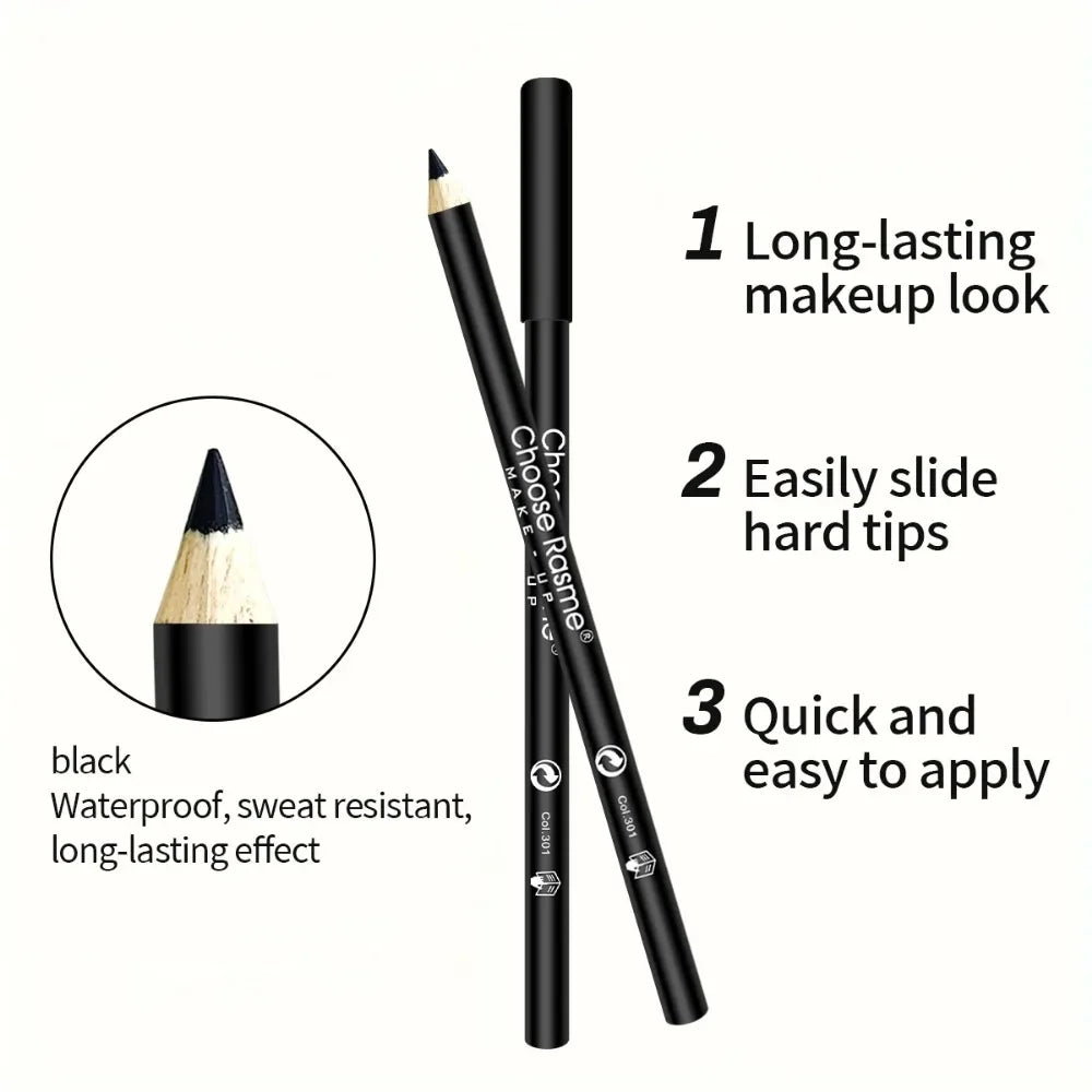 1Pc High Pigmented and wooden Eyeliner Pencil.