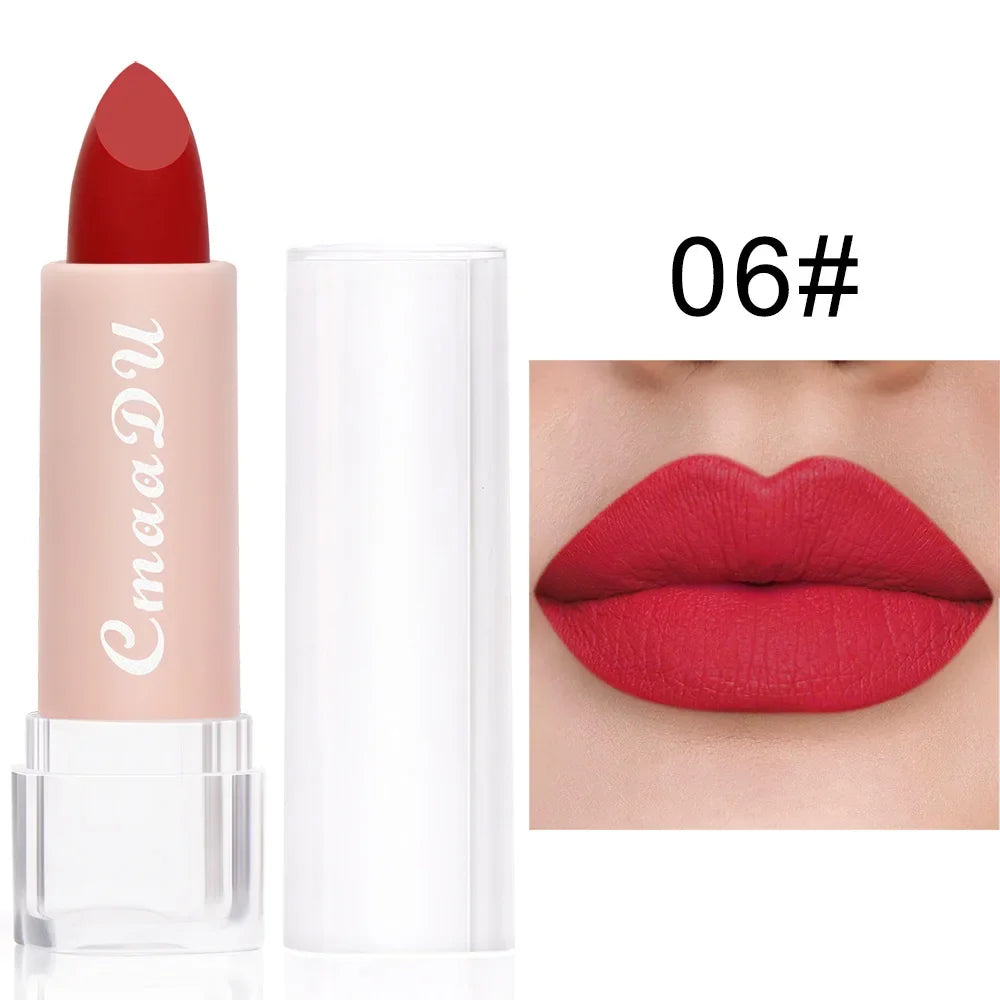 1PC Matte Nude Lipstick Long Lasting waterproof