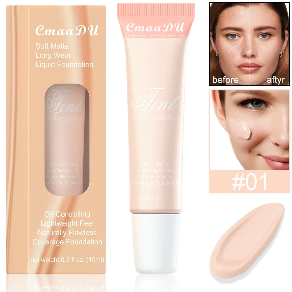 4 Colors Liquid Foundation High Coverage Makeup.