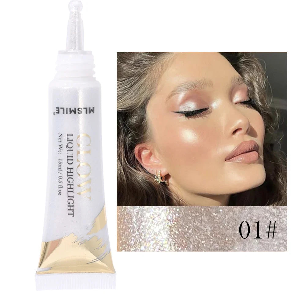 Liquid Diamond Glitter Highlighter Pearlescent Waterproof.