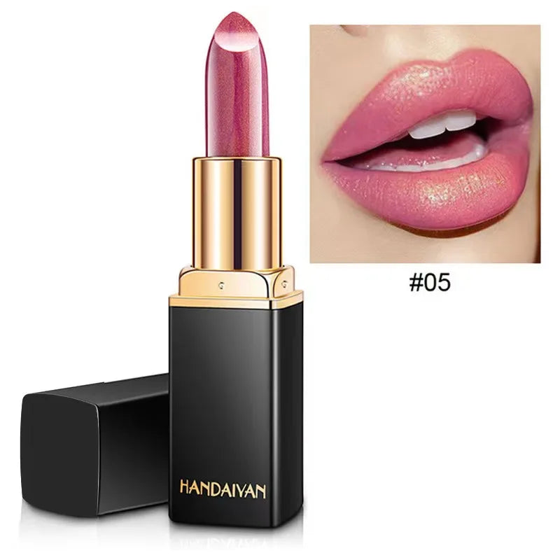 Handaiyan 9 Colors Glitter Lipstick.