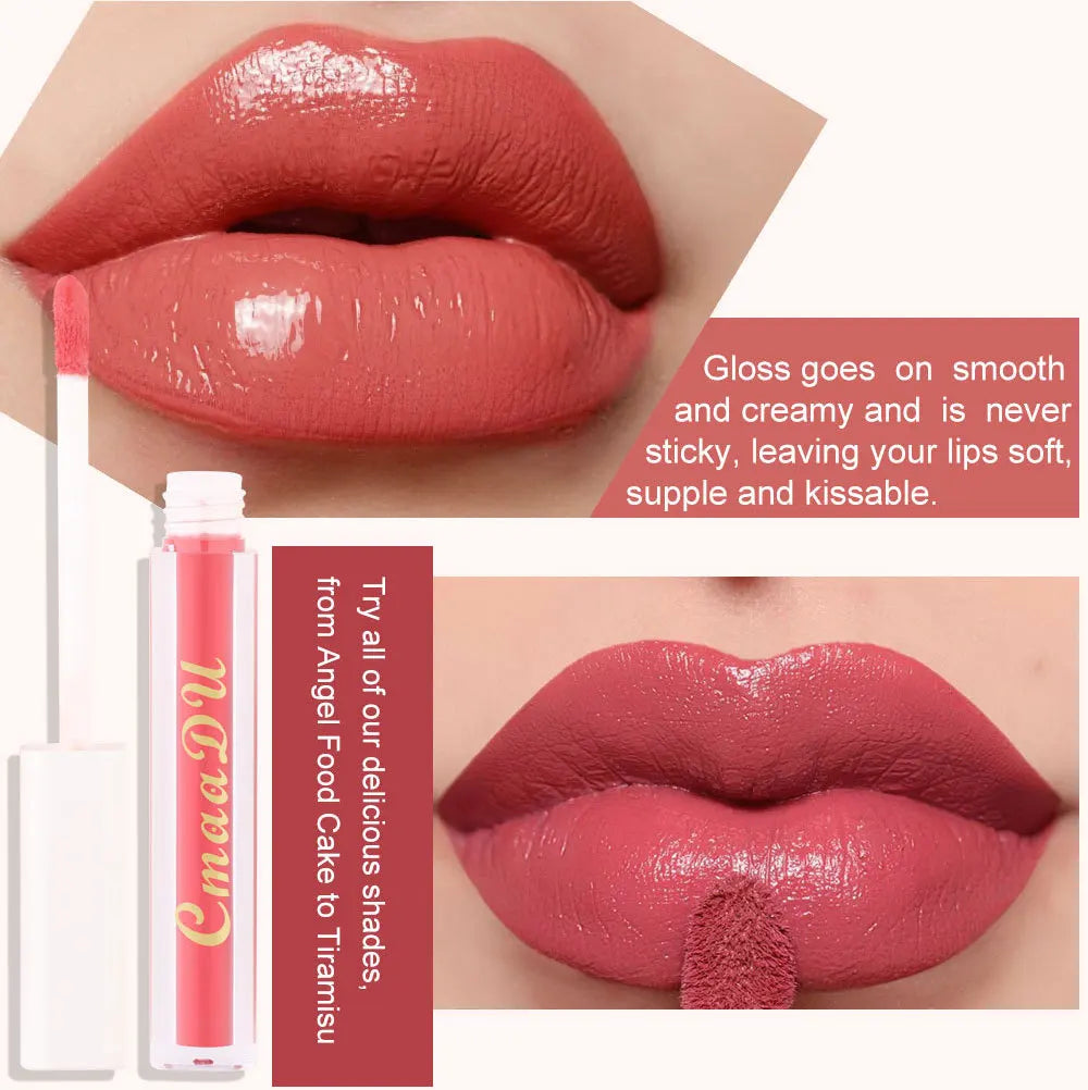 CmaaDu 8 Color Lip Gloss Matte Creamy  Lipstick