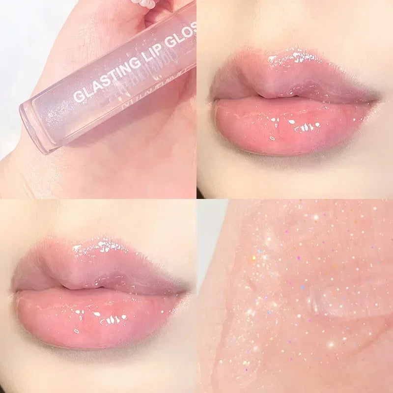 Mirror Water Lip Gloss Lip Glaze Transparent Glass Lip Oil