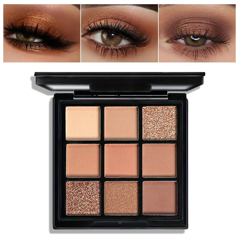 9-Grid Multi Eyeshadow Palette