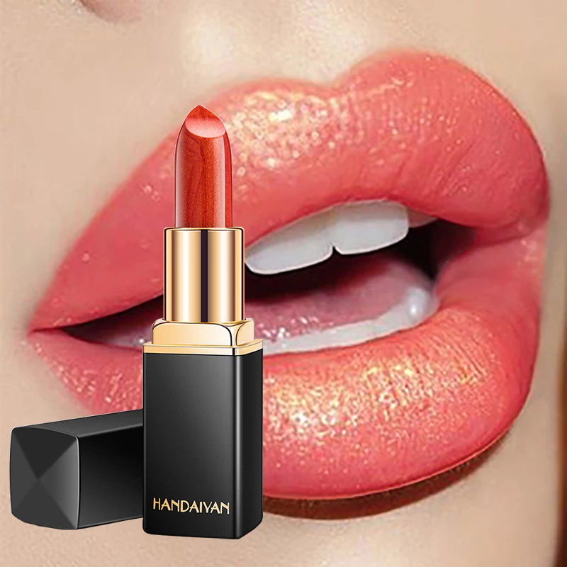 Handaiyan 9 Colors Glitter Lipstick.