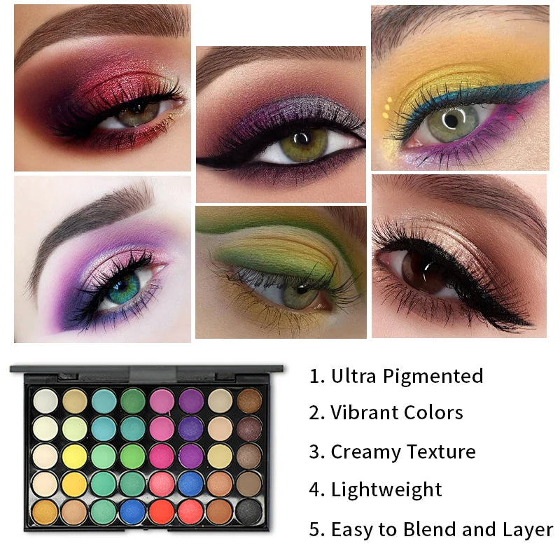 40 Color Matte Eyeshadow Palette